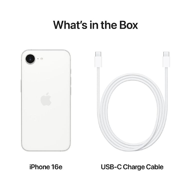 Apple iPhone 16e 128GB White, , hi-res