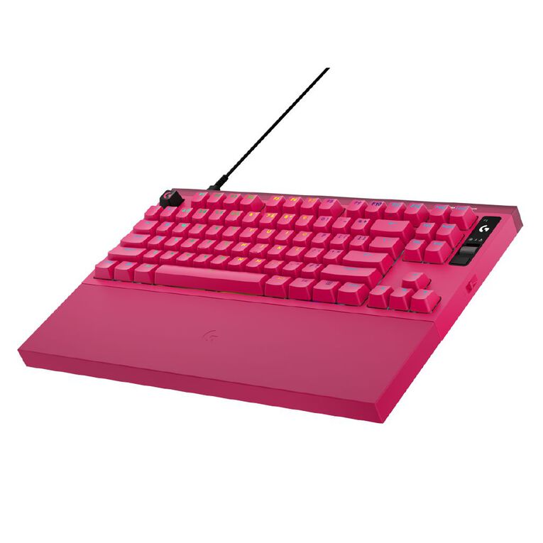 Logitech PRO X2 RAPID 8K Wired TKL Analog Gaming Keyboard - Magenta, , hi-res