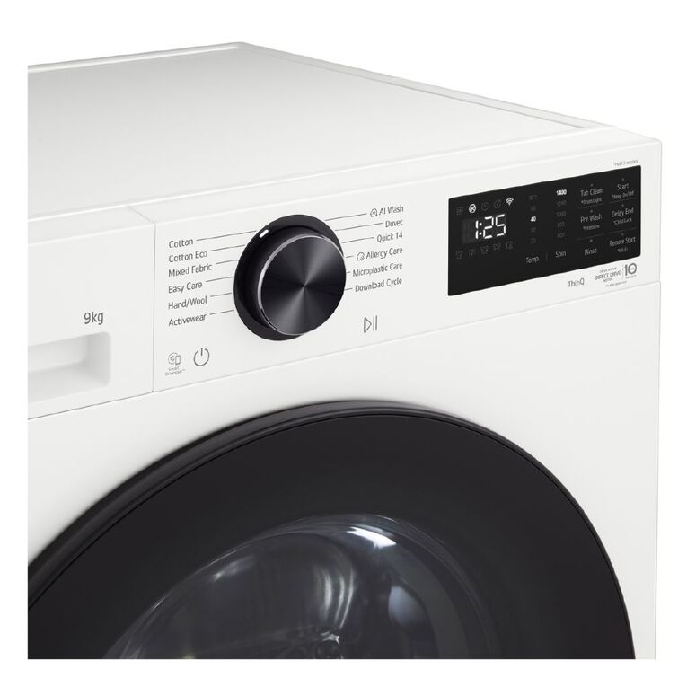 LG 9kg Series 3 Front Load Washer - AI Wash - White, , hi-res