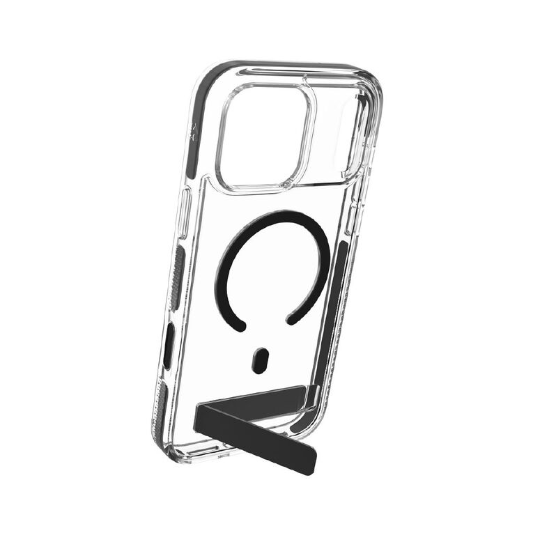 Zagg Santa Cruz Snap Kickstand Case for iPhone 18 Pro Max / 17 Pro Max - Clear/Black, , hi-res