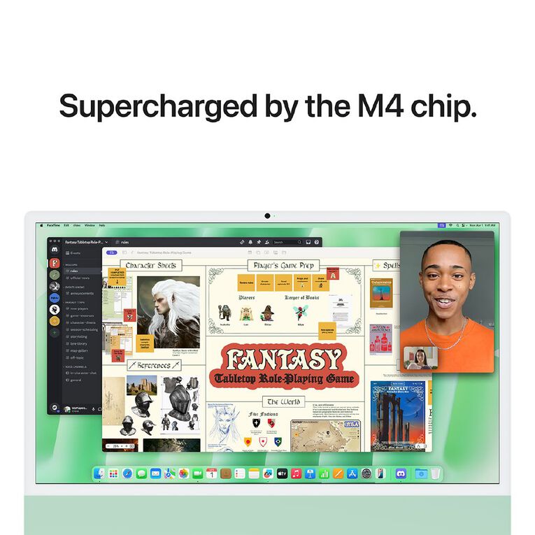 Apple iMac (M4) 24-inch 4.5K Retina 24GB/512GB SSD 10 Core CPU and GPU  - Green, , hi-res