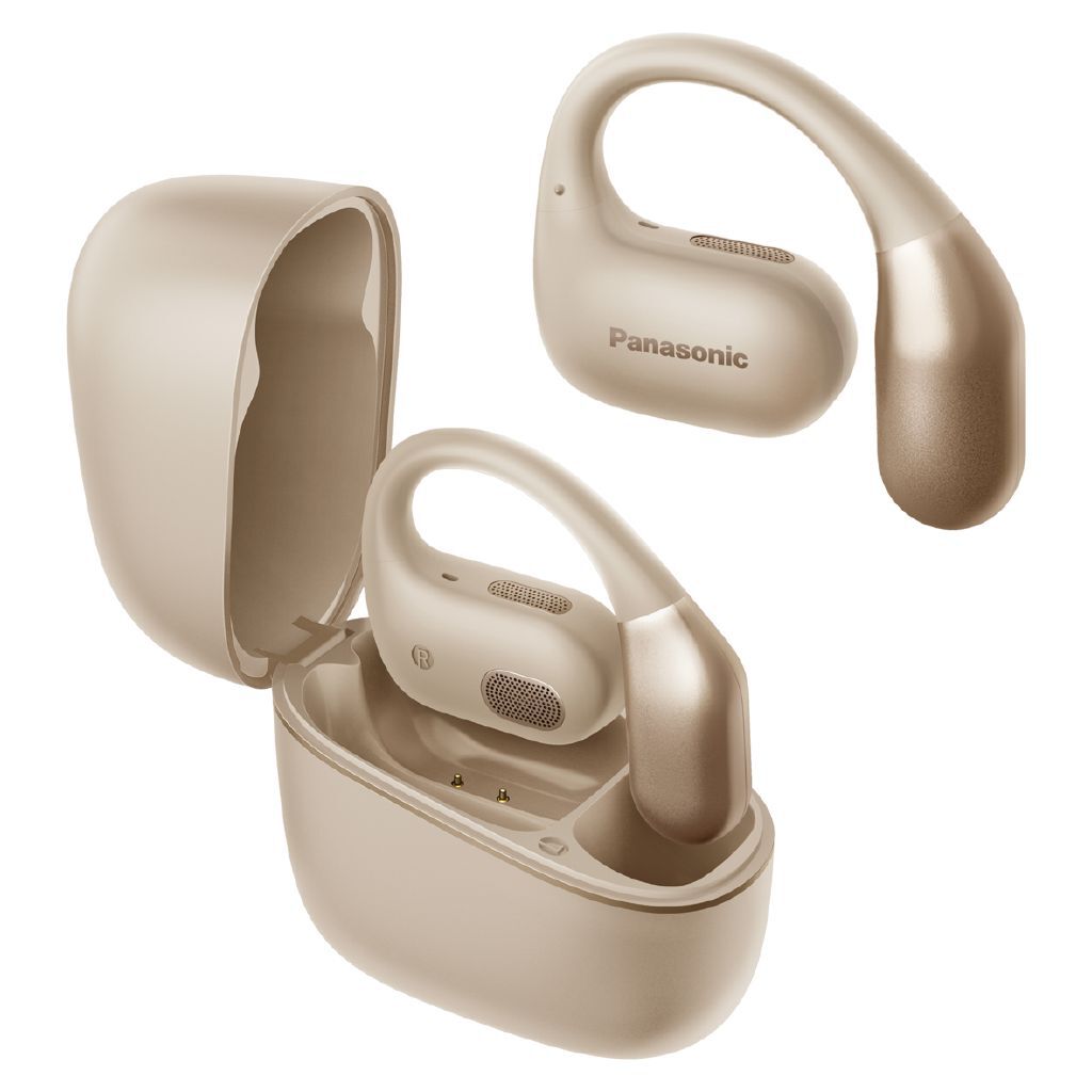 Panasonic RB-F10 Open Ear True Wireless Headphones - Beige - Noel