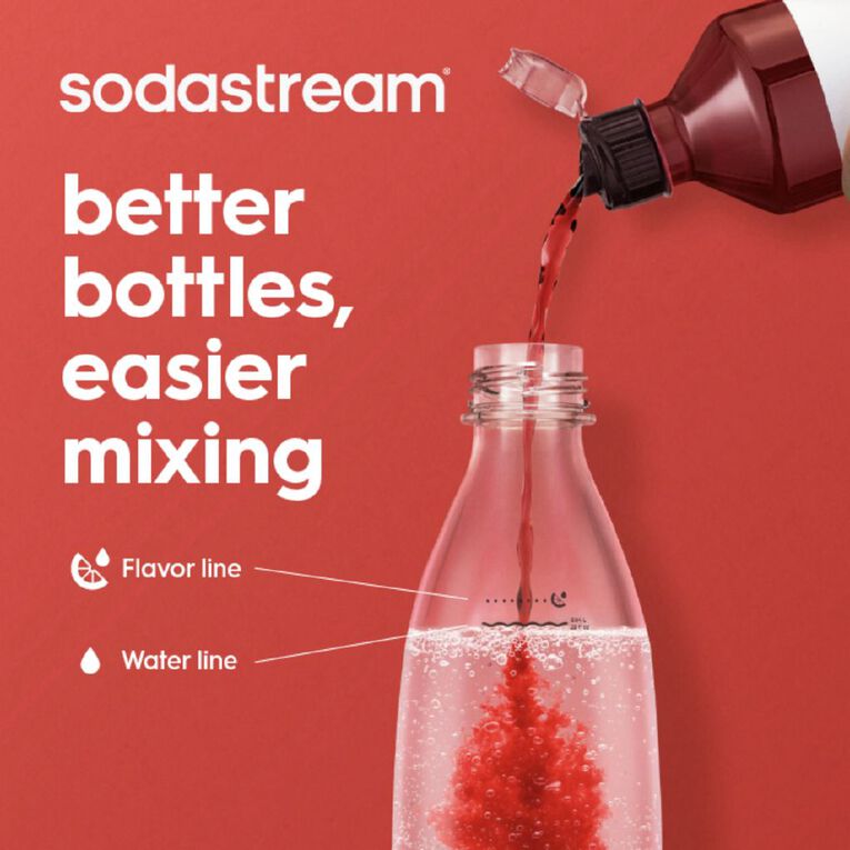 Sodastream Dishwasher Safe - 1L Black Fuse Bottle Twin Pack Kiwiana, , hi-res