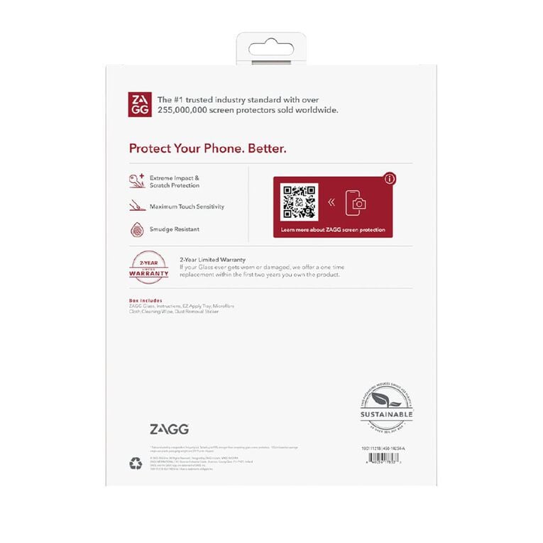 Zagg Glass Screen Protector for Apple iPad 10.2 (9/8/7th Gen), , hi-res