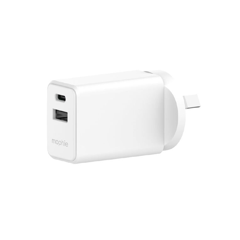 Mophie Dual Wall Charger 30W White, , hi-res