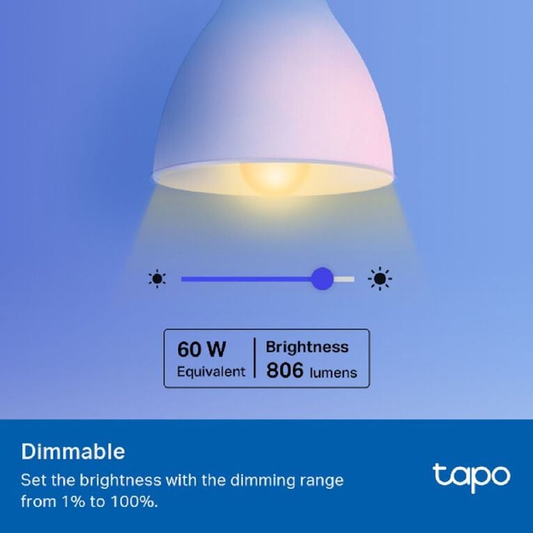 TP-Link Tapo L530B Smart Wifi Multicolour Bulb B22, , hi-res