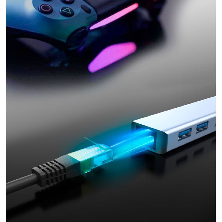 Laser USB-C to 7 Port USB and HDMI Hub, , hi-res