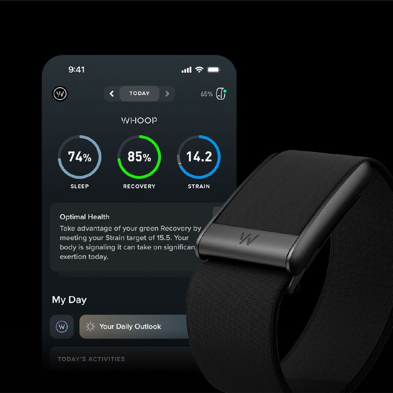 WHOOP One 5.0 Health and Fitness Tracker - Jet Black, , hi-res