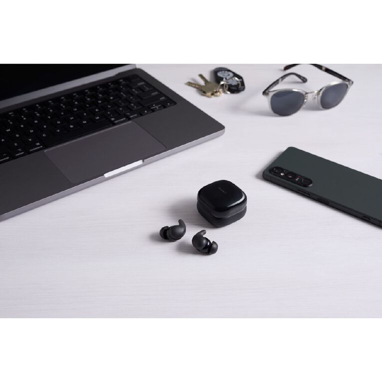 Sony LinkBuds Fit True Wireless Noise Cancelling Earbuds - Black, , hi-res