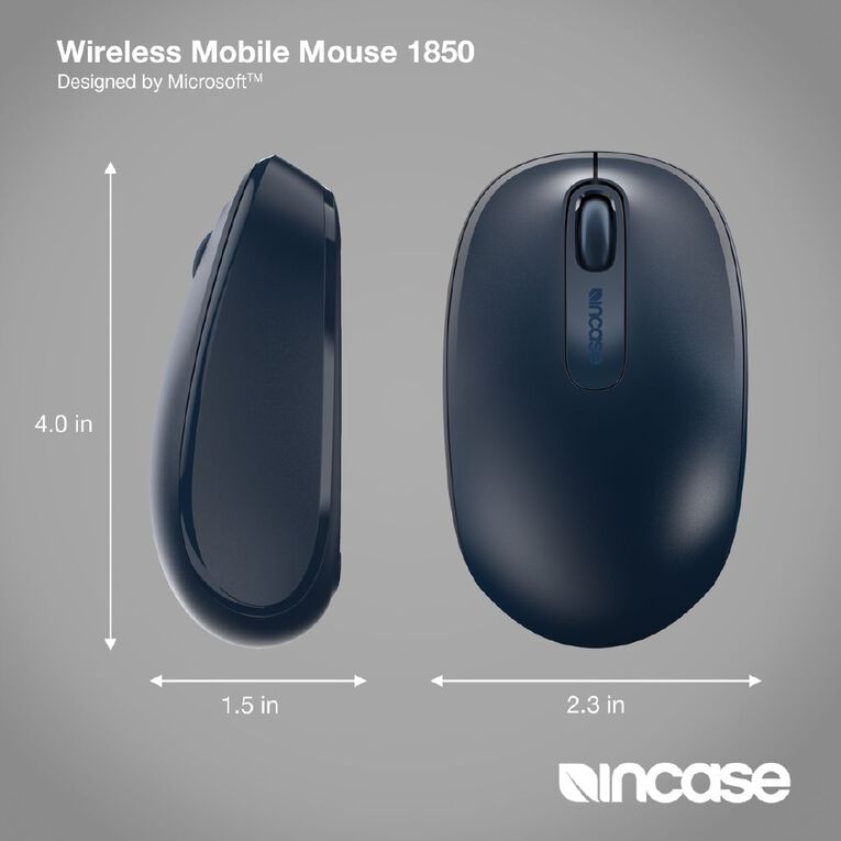 Incase (Designed by Microsoft) Wireless Mobile Mouse 1850 - Wool Blue, , hi-res