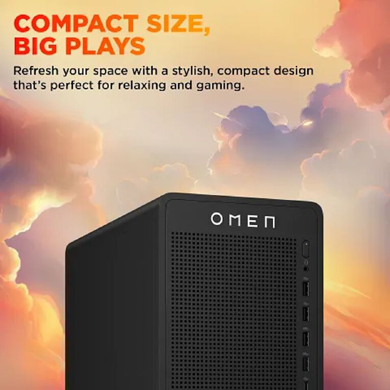 HP OMEN 16L AMD Ryzen 7-8700F 32GB RAM 1TB SSD NVIDIA RTX5060 Ti Windows 11 Gaming Desktop PC, , hi-res
