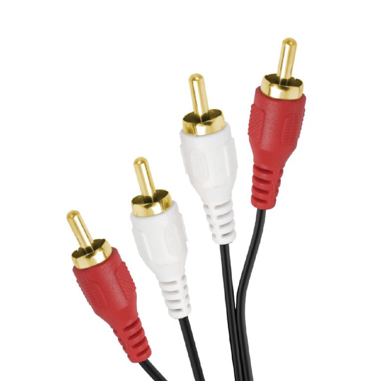 Laser 2 RCA (Male) to 2 RCA (Male) Stereo Audio Cable, , hi-res