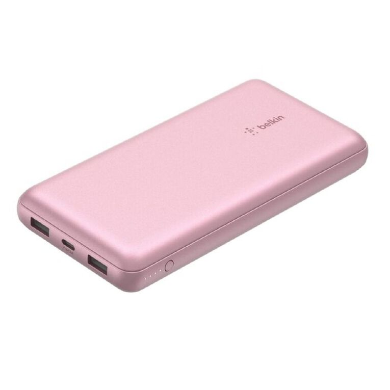 Belkin 20K USB-A and USB-C 15W Power Bank - Pink, , hi-res