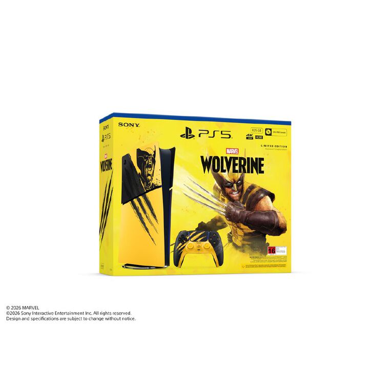 PS5 Digital Edition - Marvel's Wolverine Battle Yellow Limited Edition Bundle, , hi-res