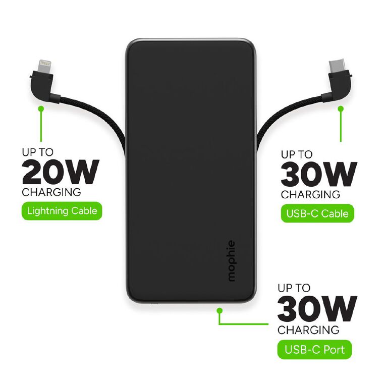 Mophie PowerStation Plus 10K Battery Black Noel Leeming