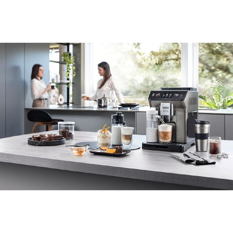 Delonghi Eletta Explore Connect Fully Automatic Coffee Machine Titanium, , hi-res