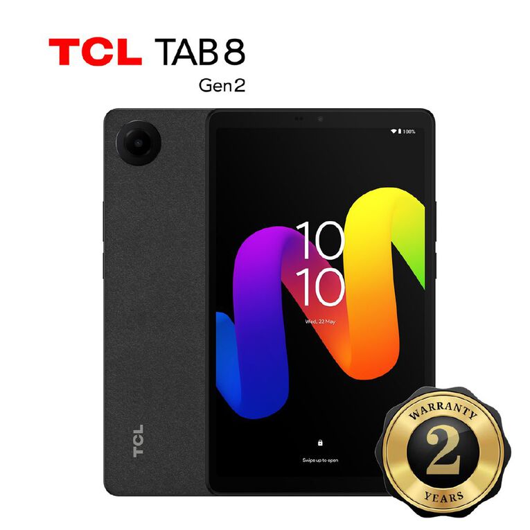 TCL Tab 8 - 8.7in HD Wi-Fi Android Tablet 4GB/64GB MTK G80 Octa Core - Black with 2 Year Warranty, , hi-res