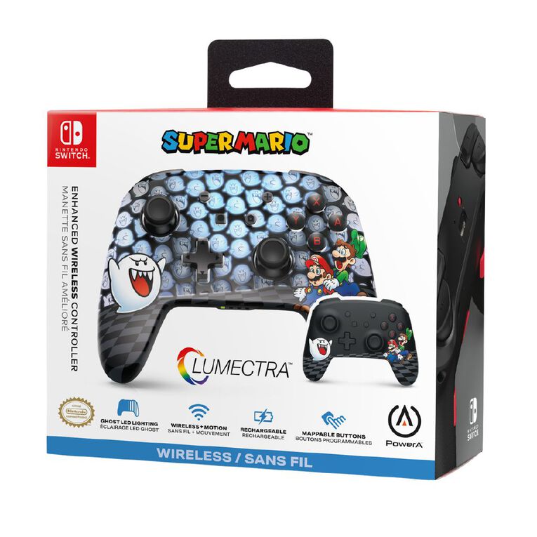 PowerA Enhanced Wireless Controller for Nintendo Switch with Lumectra - Mario Peek-A-Boo, , hi-res