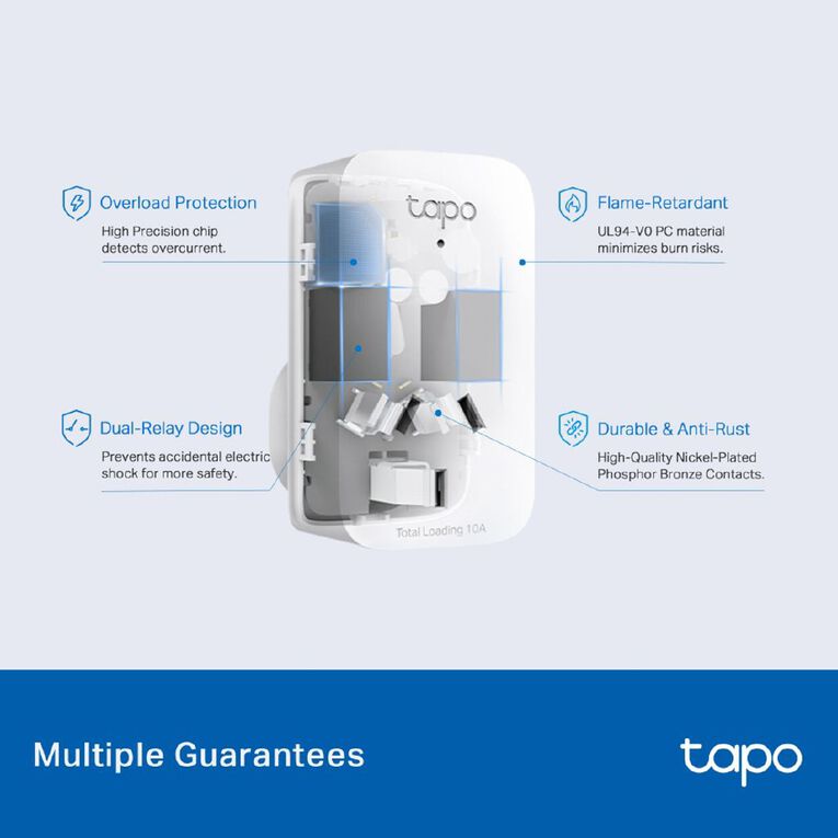 TP-Link Tapo P110M Mini Smart Wifi Plug Energy Monitoring Matter 2 Pack, , hi-res