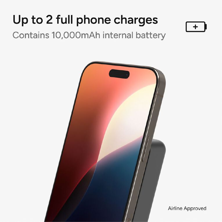 Mophie Qi2 PowerStation Wireless 10K Slim 15W Power Bank, , hi-res