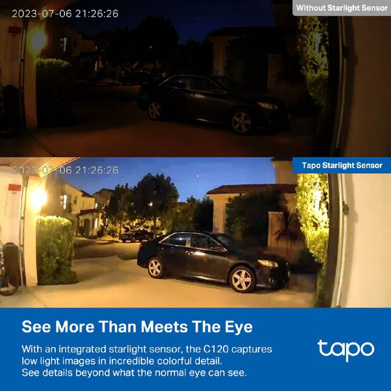 TP-Link Tapo C120 Indoor/Outdoor Wi-Fi Home Security Camera, , hi-res