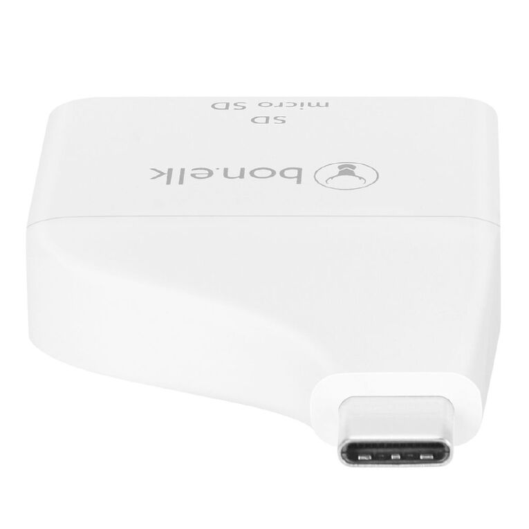 Bonelk USB-C to MicroSD/SD Adapter - White, , hi-res