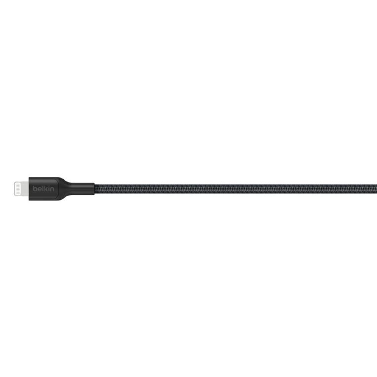 Belkin BoostCharge Pro Braided USB-A Cable with Lightning Connector, 1m - Black, , hi-res