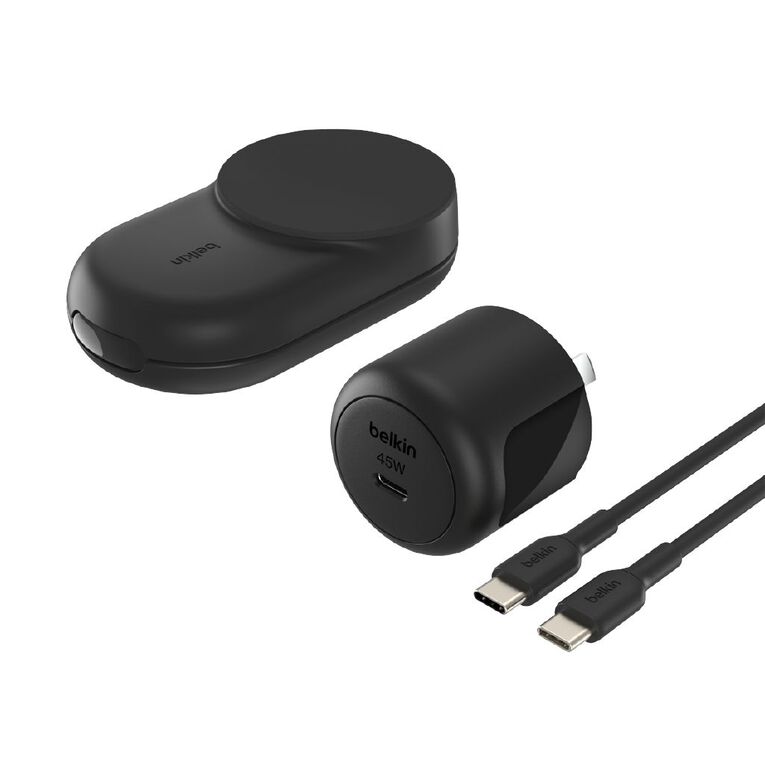 Belkin UltraCharge 3-in-1 Foldable Magnetic Charger with Qi2 25W - Black, , hi-res