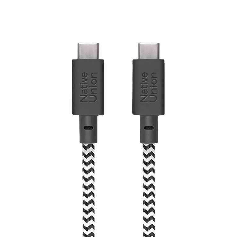 Native Union Belt Cable XL 100W USB-C to USB-C 3m - Zebra, , hi-res