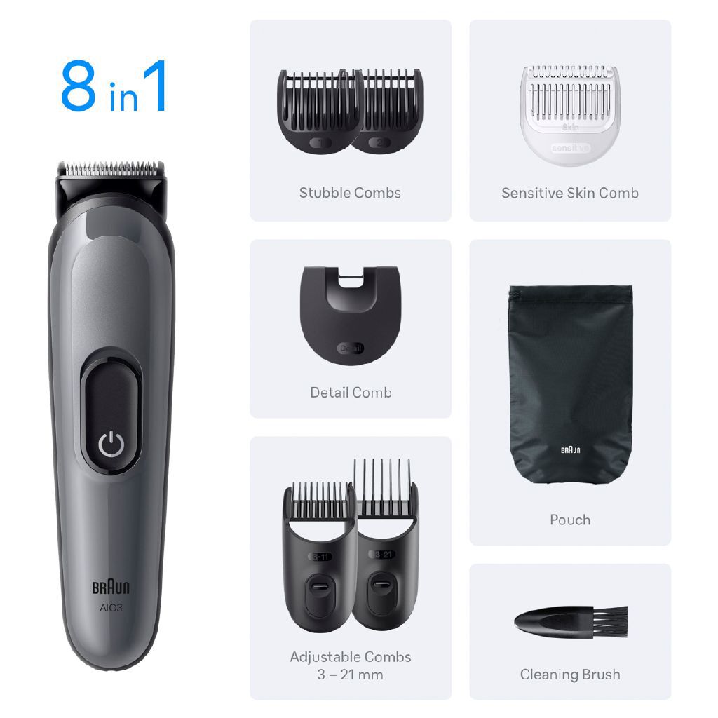 Braun All-in-One Series 3 8in1 Grooming Kit - Noel Leeming