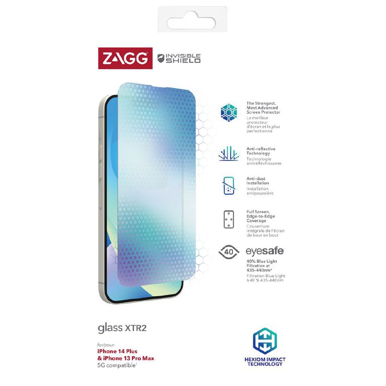 Zagg InvisibleShield Glass Screen Protector XTR Apple iPhone 14 Plus/13