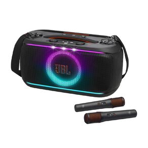 JBL PartyBox On-The-Go 2 Plus with EasySing AI Karaoke Mics