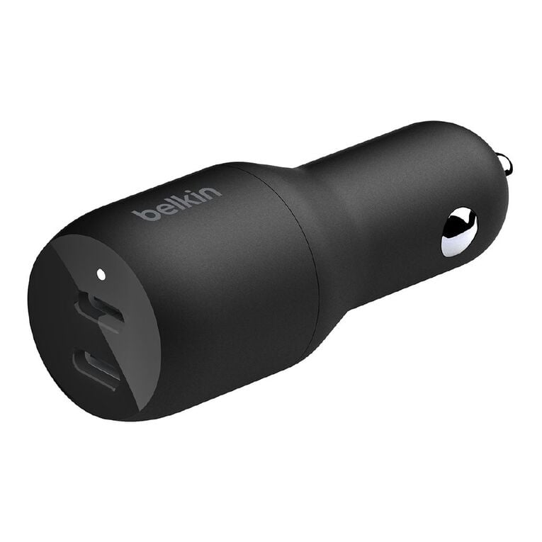 Belkin Dual USB-C Car Charger 36W, , hi-res