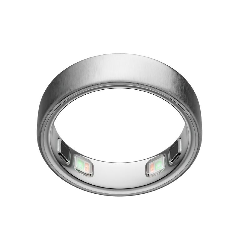 Oura Ring 5 Brushed Silver - Size 10, , hi-res