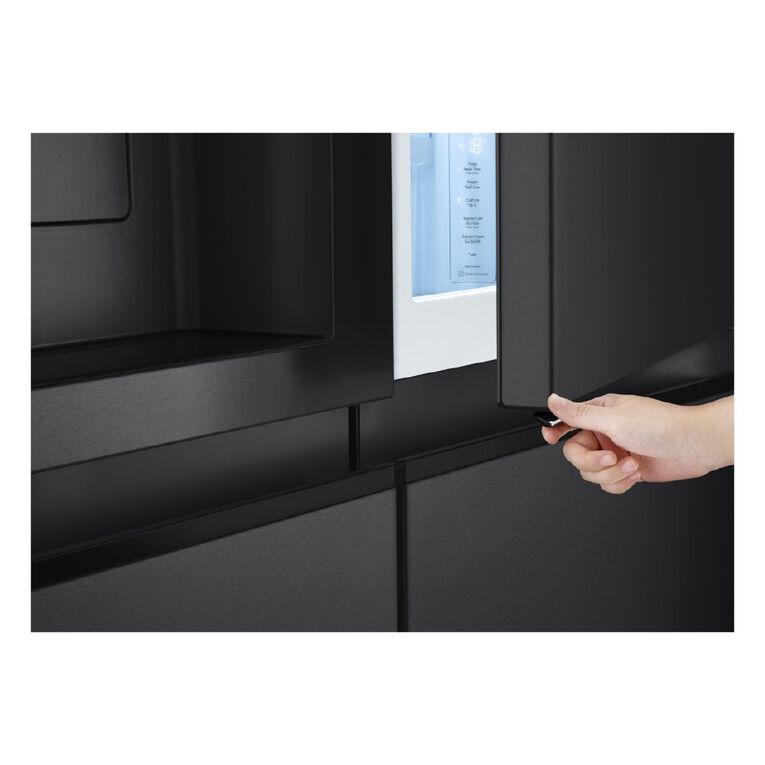 LG 635L Side By Side Fridge with Door-In-Door & Craft Ice Maker - Matte Black, , hi-res