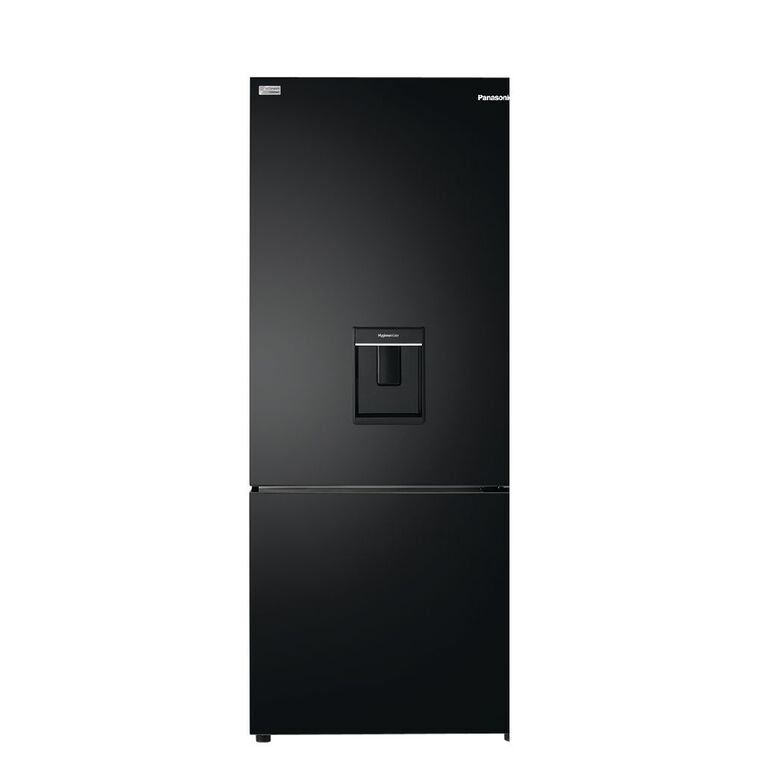Panasonic 377L Bottom Mount Refrigerator with Water Dispenser - Black, , hi-res
