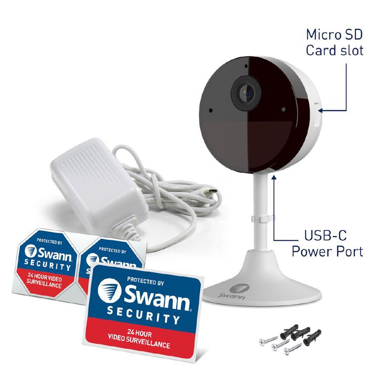 Swann 2K Indoor Wi-Fi Security Camera - 1 Pack, , hi-res