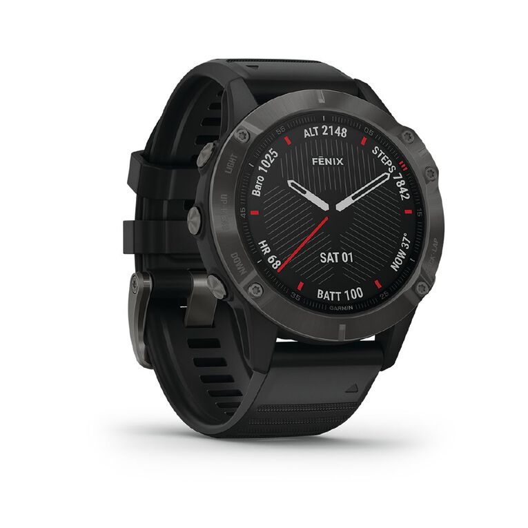 Garmin fenix 6s pro black with black band clearance