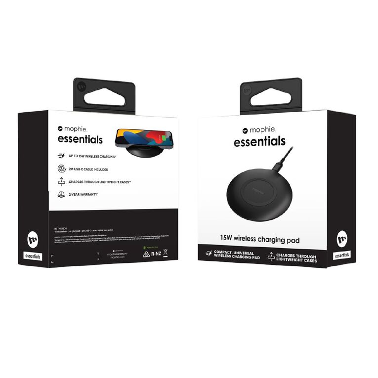 Mophie Essential 15W Wireless Charging Pad with C-C cable 2m, , hi-res