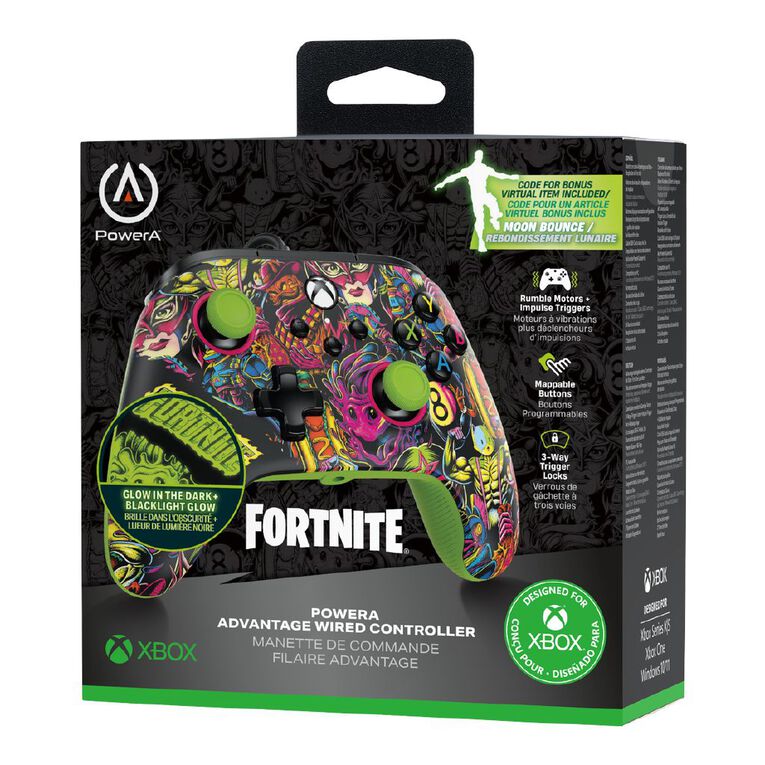 PowerA Advantage Wired Controller for Xbox Series X|S - Fortnite Glow, , hi-res