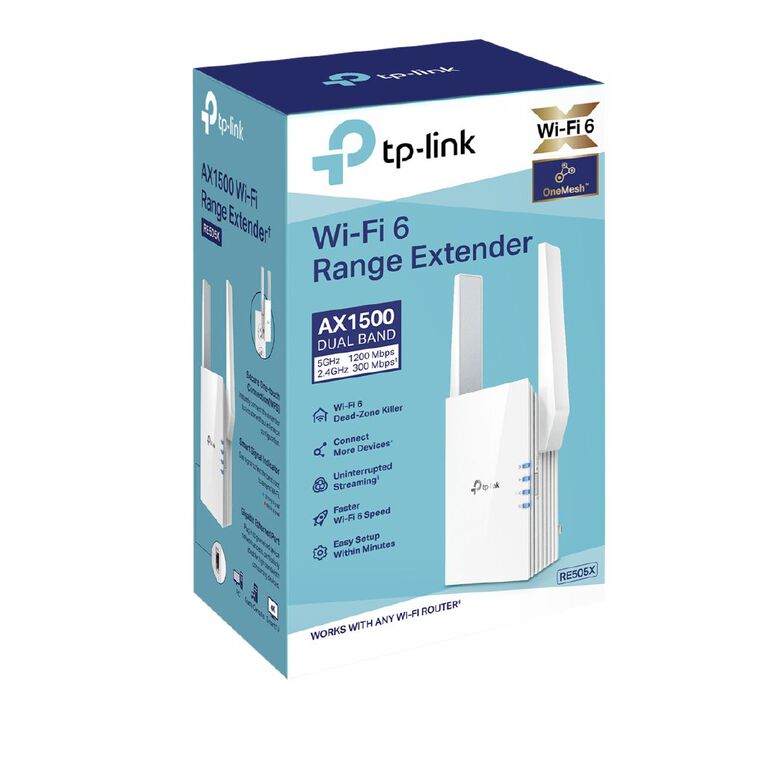 TP-Link RE505X | AX1500 Wi-Fi 6 Range Extender, , hi-res