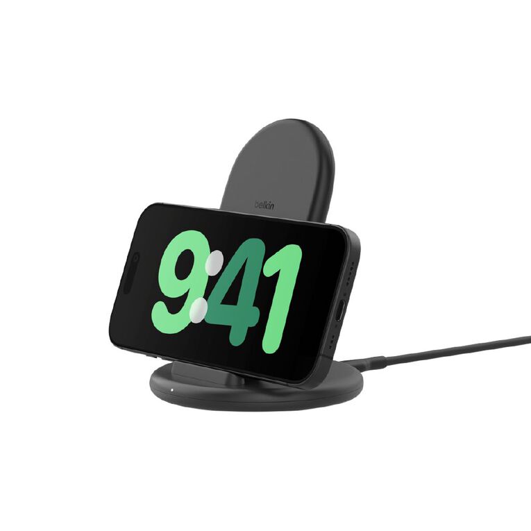 Belkin BoostCharge Wireless Charging Stand 15W (with Power Supply) - Black, , hi-res