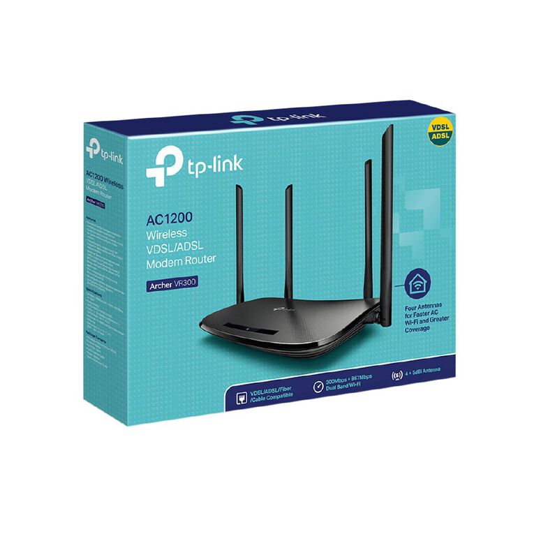 TP-Link Archer VR300 | AC1200 Wireless VDSL/ADSL Modem Router, , hi-res