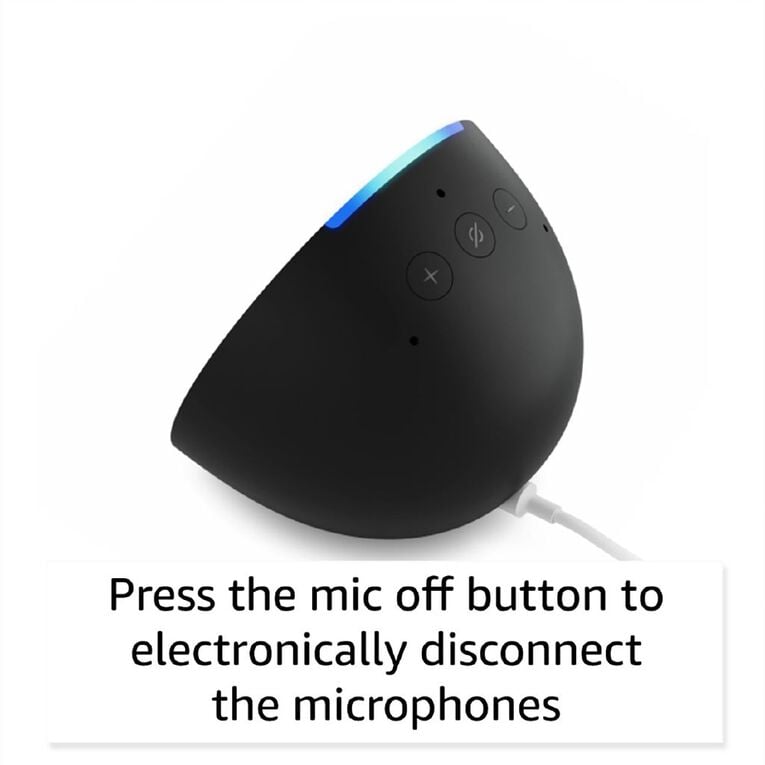 Amazon Echo Pop Charcoal, , hi-res
