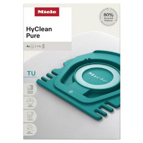 Miele TU HyClean Pure 4 Pack Vacuum Cleaner Bags & 1 AirClean Exhaust Filter