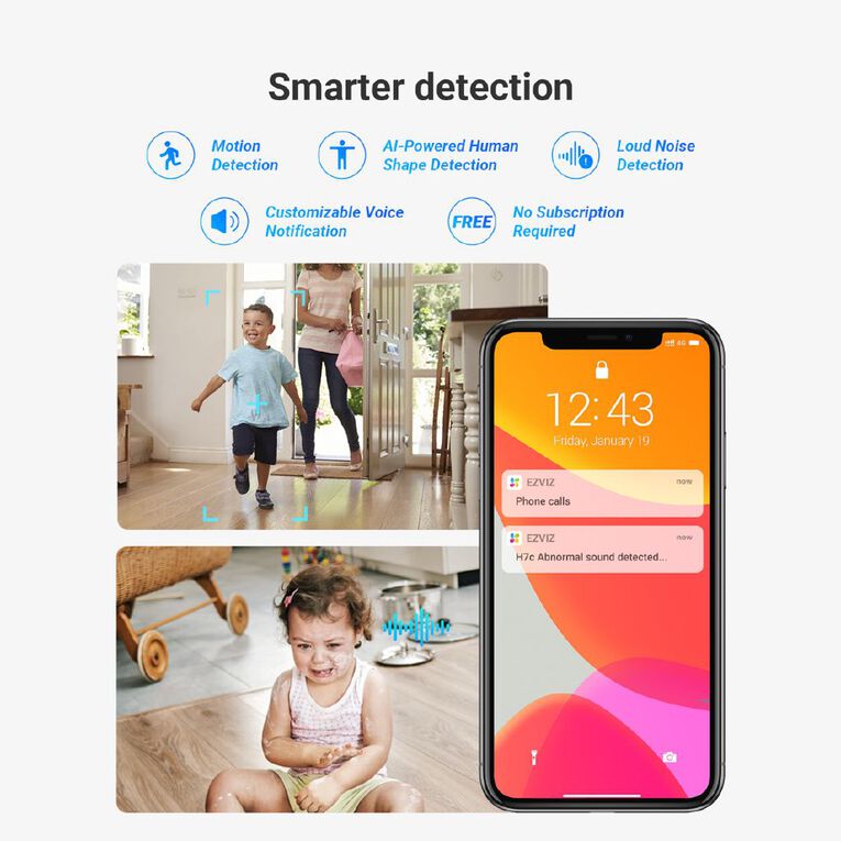 EZVIZ H7C Dual Lens 2K Indoor Camera, , hi-res