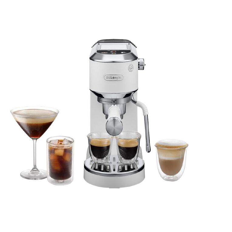Delonghi Dedica Duo with Cold Brew Manual Coffee Machine White, , hi-res