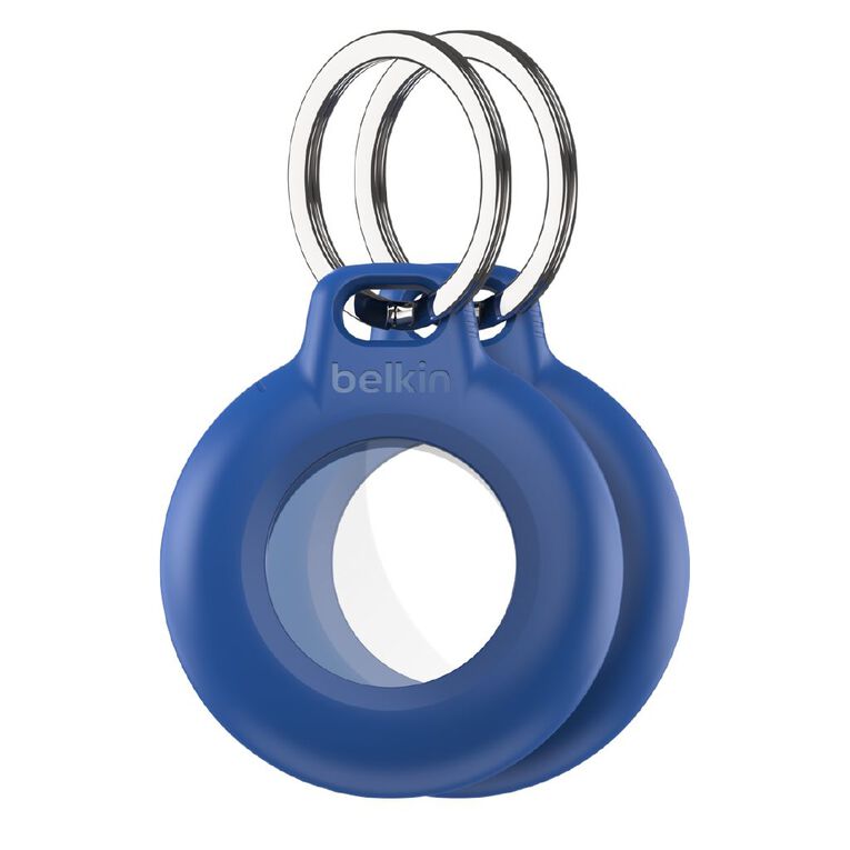 Belkin 2pk Waterproof Airtag Holder with Keyring - Blue, , hi-res