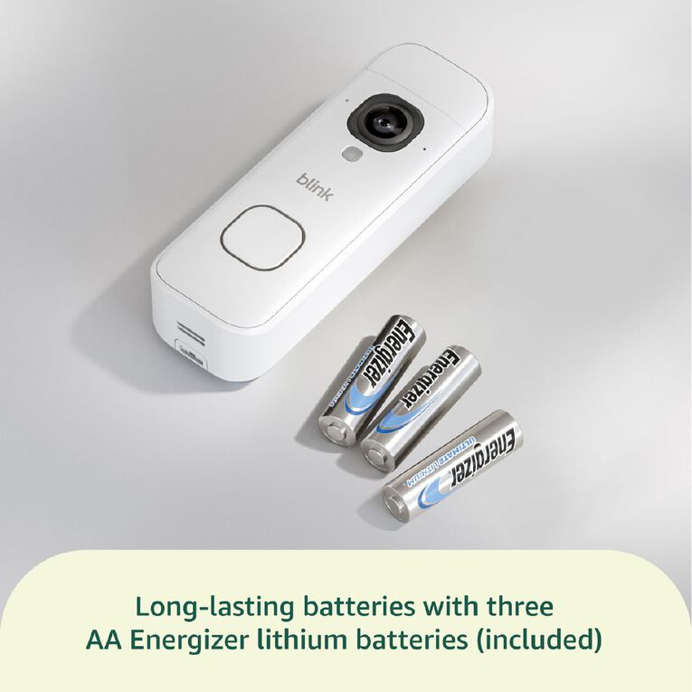 Blink Video Doorbell 2K+ System White, , hi-res