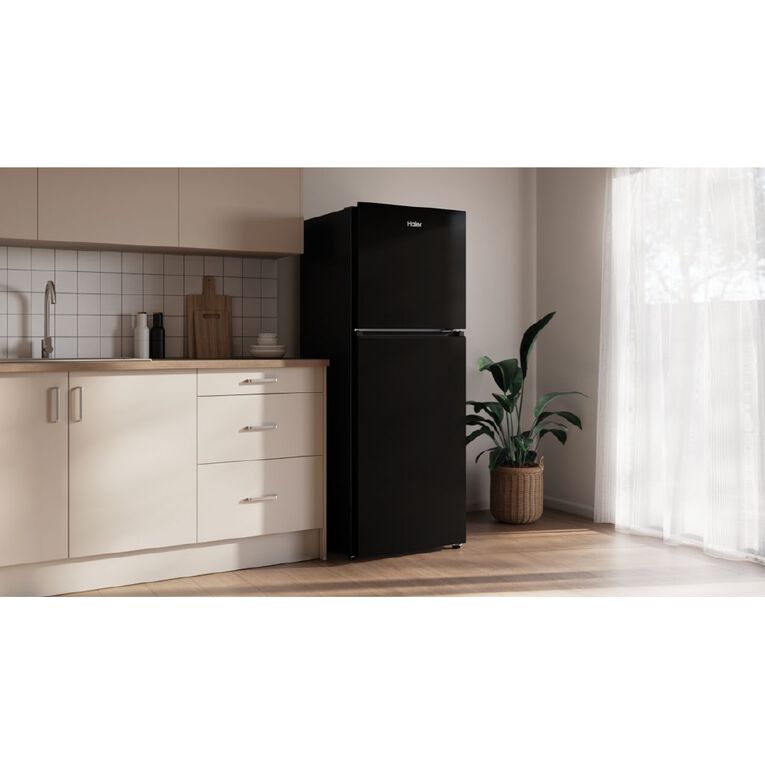 Haier 311L 300 Series Top Mount Fridge Freezer - Black, , hi-res
